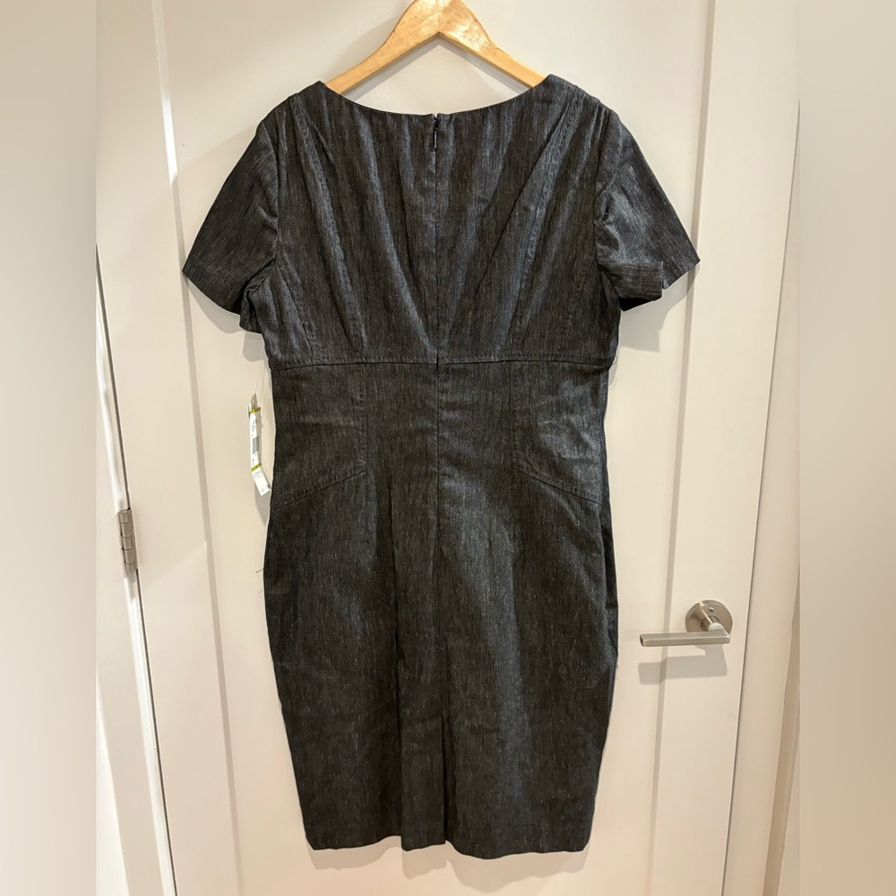 Anne Klein Charcoal Midi Dress | MSRP $395 - Picture 6 of 7